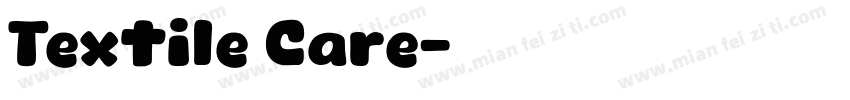 Textile Care字体转换